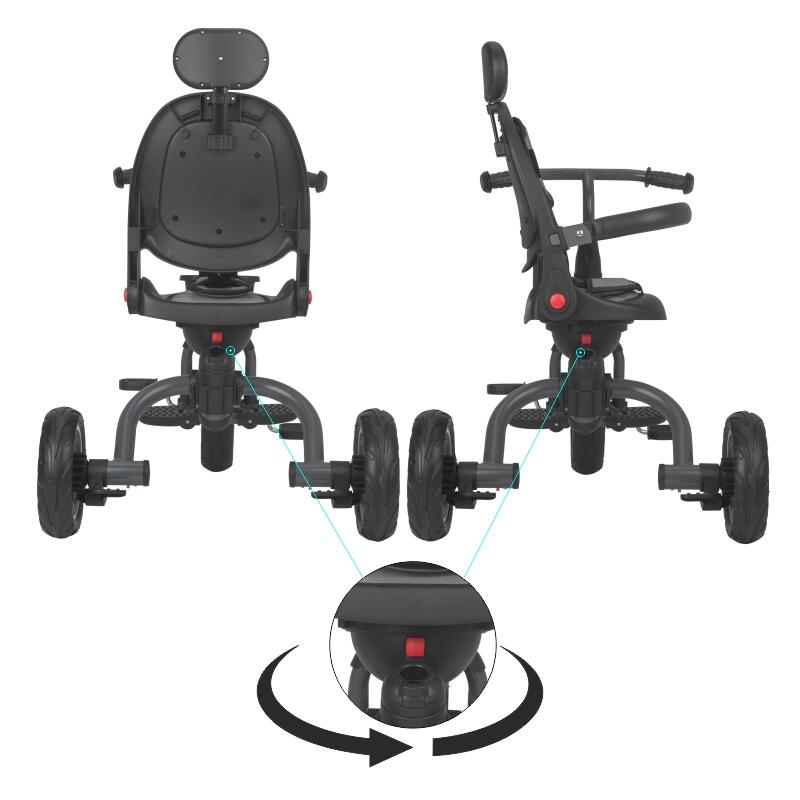 Tricicleta multifunctionala Coccolle Venti Greystone - gogobaby.ro
