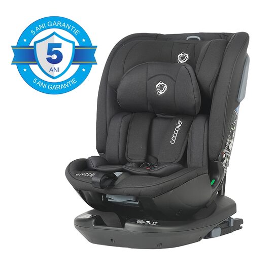 Scaun auto rotativ iSize Coccolle Velsa Jet black - gogobaby.ro