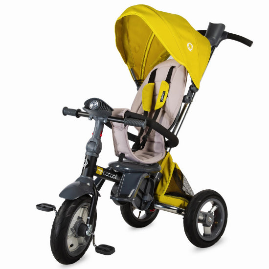 Tricicleta multifunctionala 4in1 cu sezut reversibil Coccolle Velo Air Mustar - gogobaby.ro
