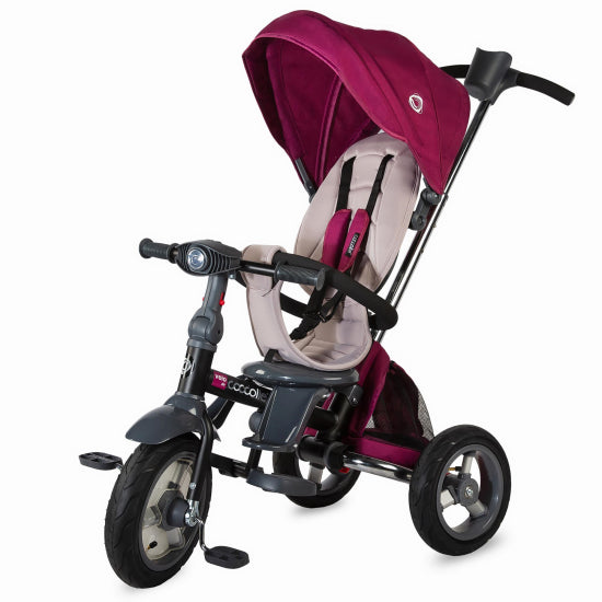 Tricicleta multifunctionala 4in1 cu sezut reversibil Coccolle Velo Air Violet - gogobaby.ro