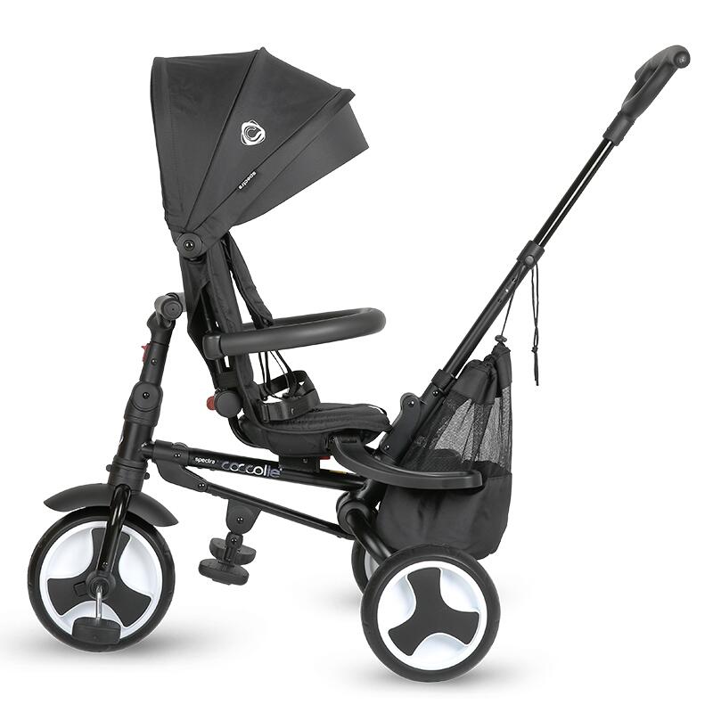 Tricicleta ultrapliabila Coccolle Spectra plus Jet Black - gogobaby.ro