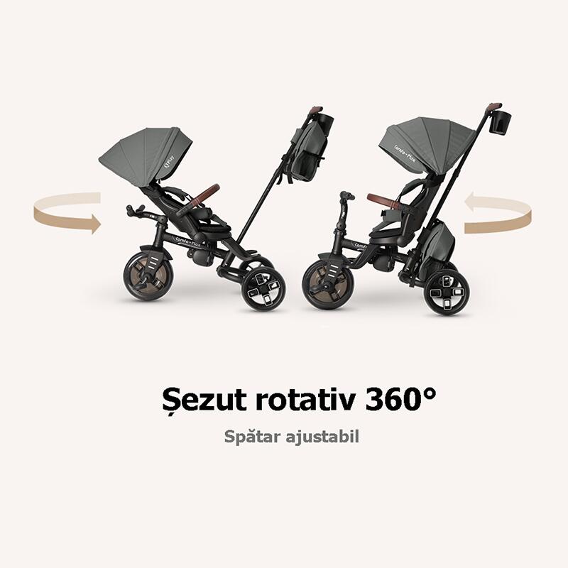 Tricicleta ultrapliabila Qplay Comfo Max Gri