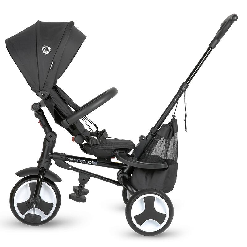 Tricicleta ultrapliabila Coccolle Spectra plus Jet Black - gogobaby.ro