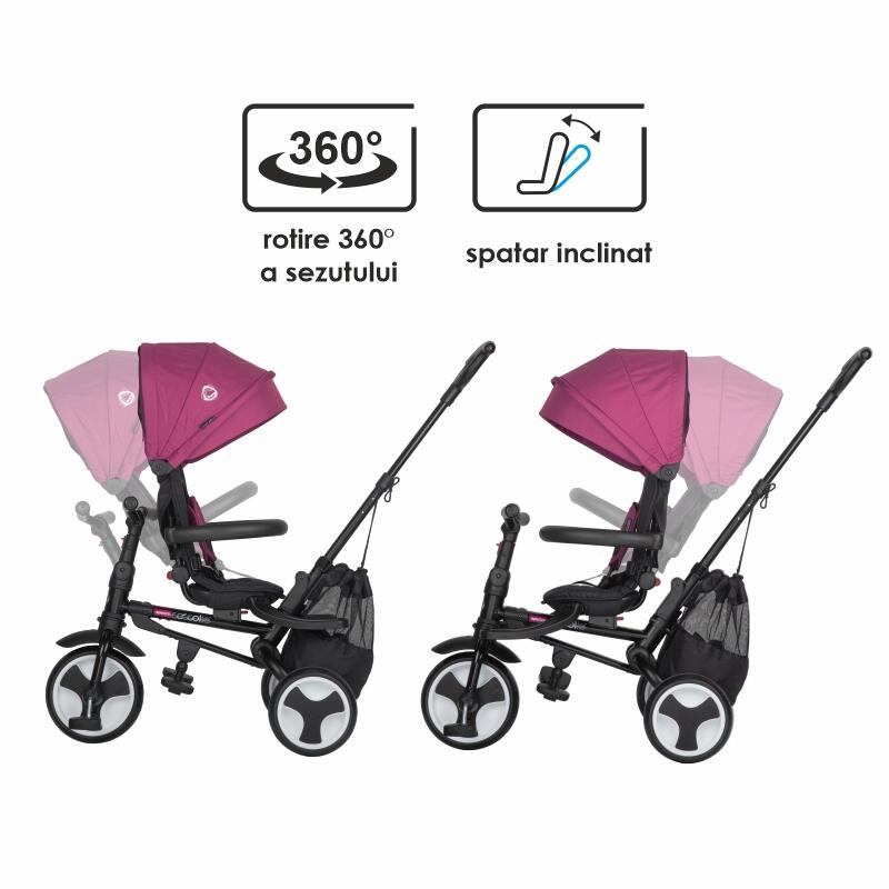 Tricicleta ultrapliabila Coccolle Spectra Plus Magenta - gogobaby.ro