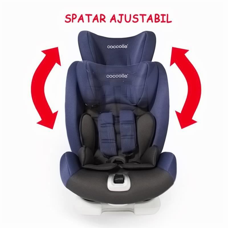 Scaun auto cu Isofix grupa 9-36 kg COCCOLLE Vela-Fix albastru - gogobaby.ro