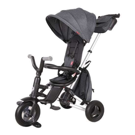Tricicleta ultrapliabila Qplay Nova Rubber negru - gogobaby.ro