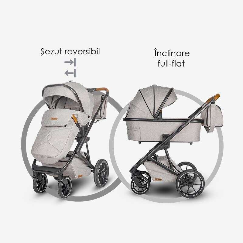 Carucior modular 2in1 Coccolle Nessia Lunar rock - gogobaby.ro