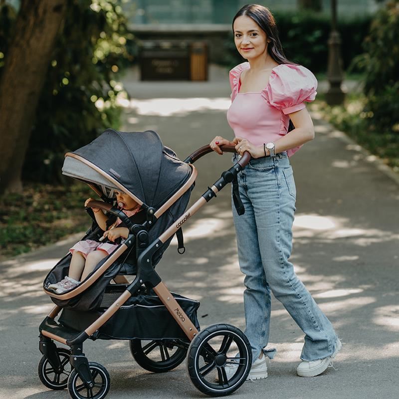 Carucior transformabil 3in1 Coccolle Melora Moonlit grey - gogobaby.ro