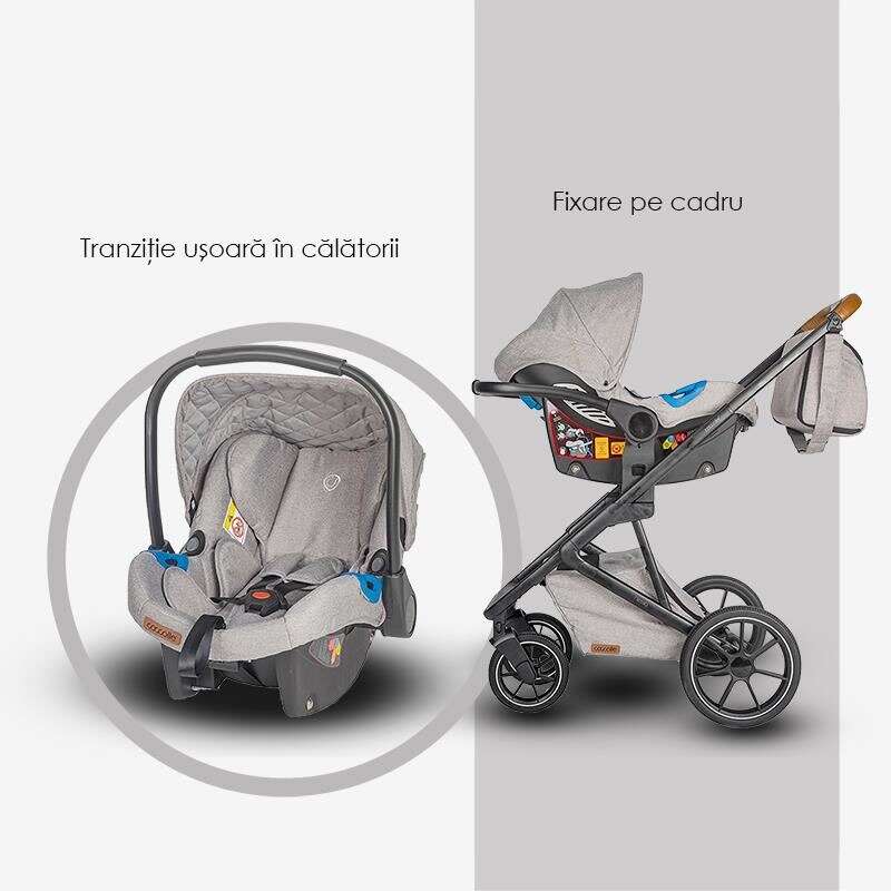 Sistem modular 3in1 Coccolle Nessia Lunar Rock - gogobaby.ro