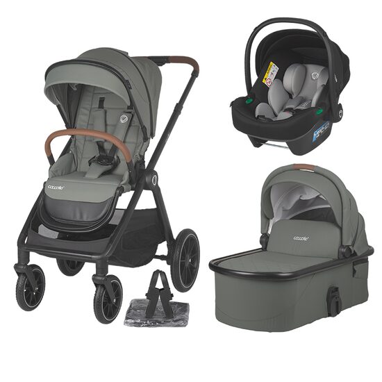 Sistem modular 3in1 Coccolle Aspen Moss green + Scoica auto Coccolle Knox Greystone - gogobaby.ro