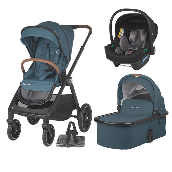 Sistem modular 3in1 Coccolle Aspen Ocean blue + Scoica auto Coccolle Knox Anthracite - gogobaby.ro