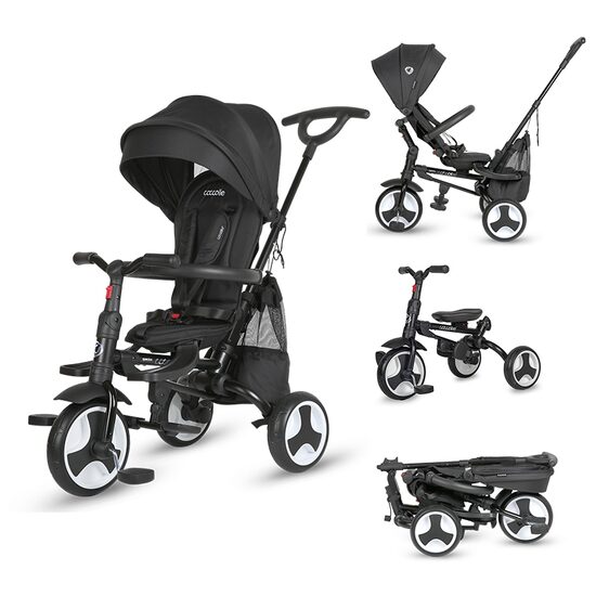 Tricicleta ultrapliabila Coccolle Spectra plus Jet Black - gogobaby.ro