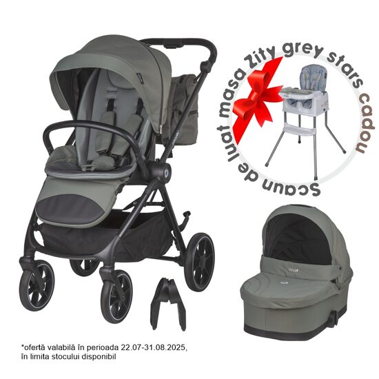 Carucior modular 2in1 Coccolle Serry Moss green - gogobaby.ro