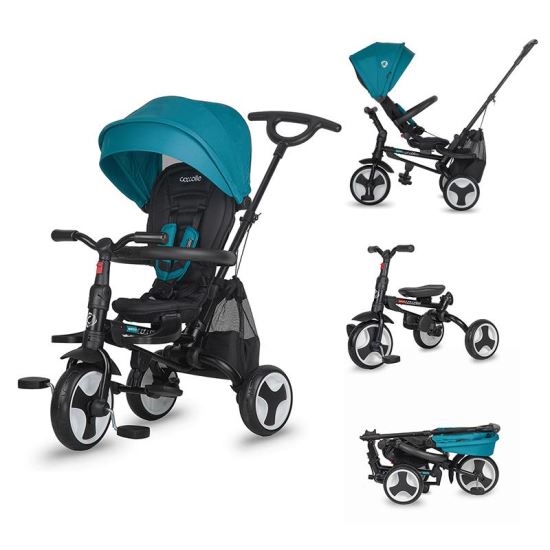 Tricicleta ultrapliabile Coccolle Spectra Plus Turquoise tide - gogobaby.ro
