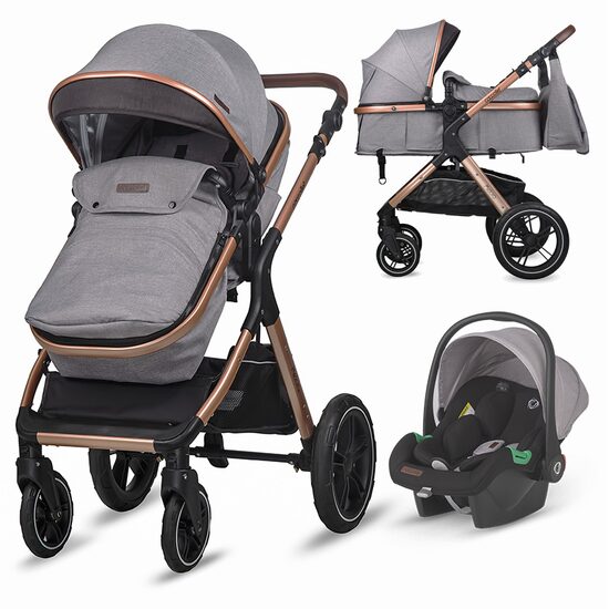 Carucior transformabil 3in1 Coccolle Melora Moonlit grey - gogobaby.ro