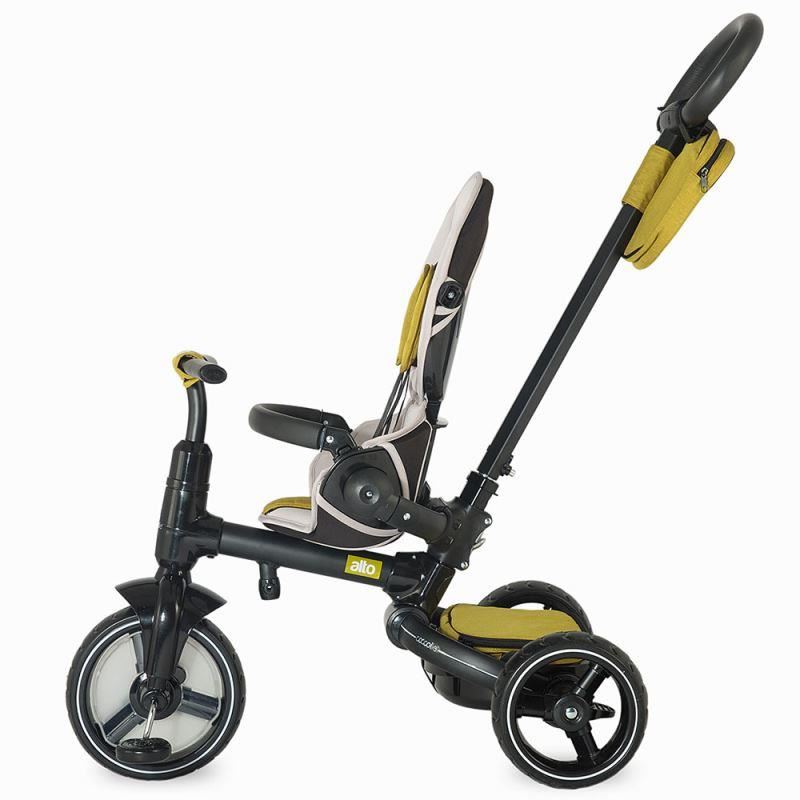 Tricicleta multifunctionala COCCOLLE Alto mustar - gogobaby.ro
