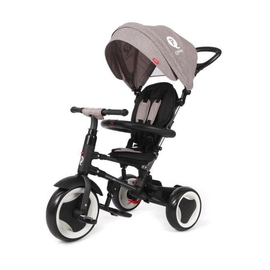 Tricicleta pliabila pentru copii QPlay Rito Gri - gogobaby.ro