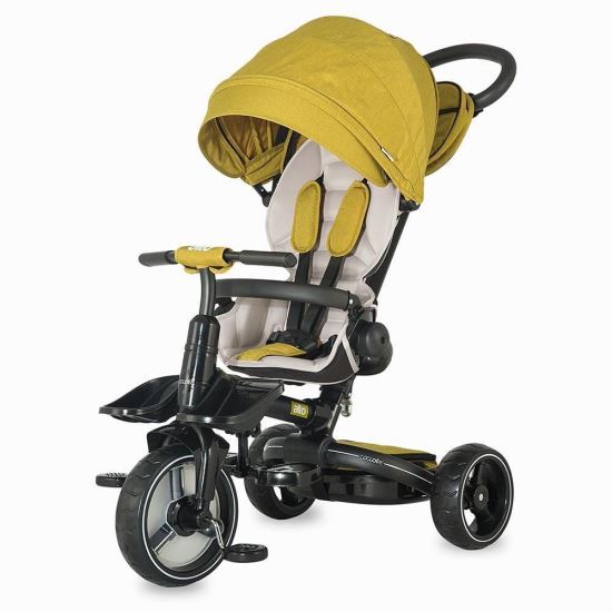 Tricicleta multifunctionala COCCOLLE Alto mustar - gogobaby.ro