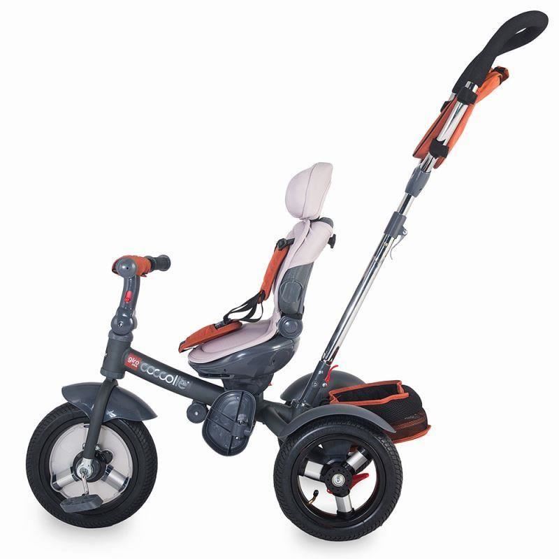 Tricicleta multifunctionala Coccolle Giro Plus Albastru - gogobaby.ro