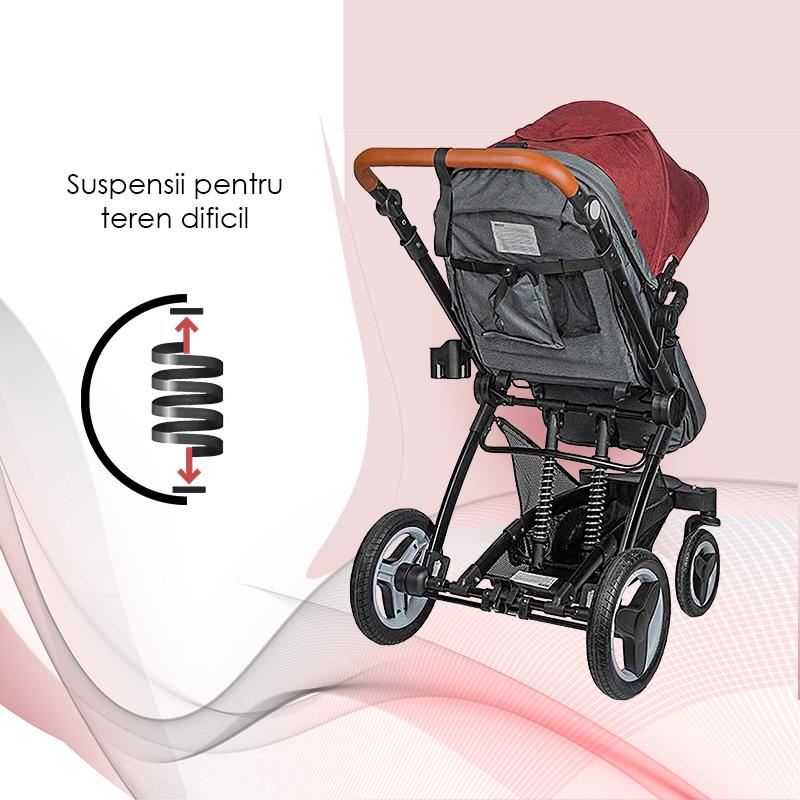 Carucior transformabil 3in1 Coccolle Ambra Safari Beige - gogobaby.ro