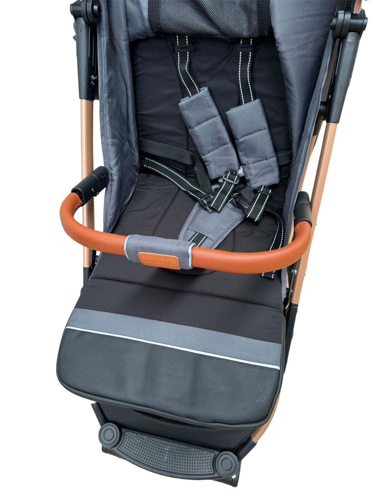 Carucior Sport L-Sun Jack, cu saculet de iarna inclus, geanta parinti si pliere compacta tip troller, culoare GRI - gogobaby.ro