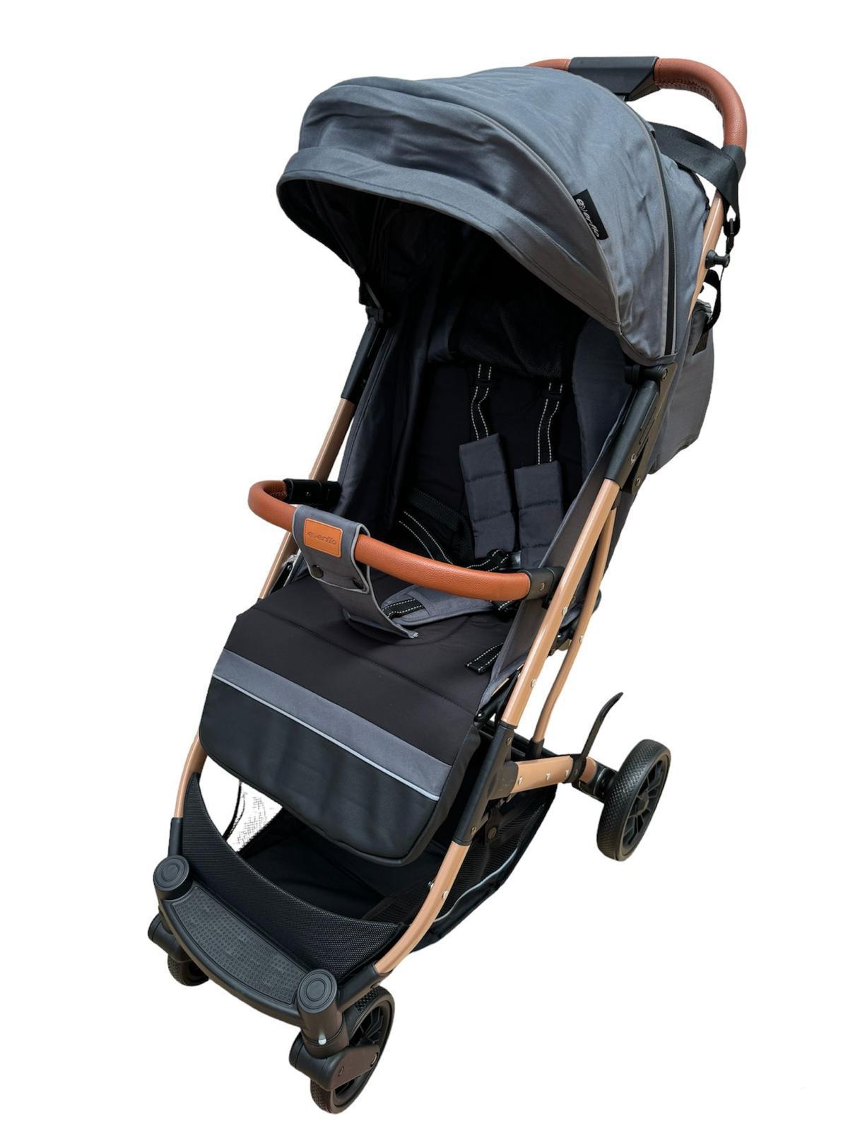 Carucior Sport L-Sun Jack, cu saculet de iarna inclus, geanta parinti si pliere compacta tip troller, culoare GRI - gogobaby.ro
