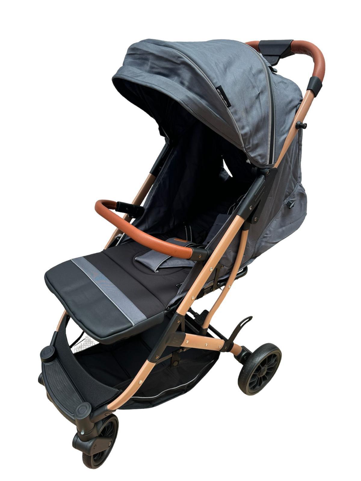 Carucior Sport L-Sun Jack, cu saculet de iarna inclus, geanta parinti si pliere compacta tip troller, culoare GRI - gogobaby.ro