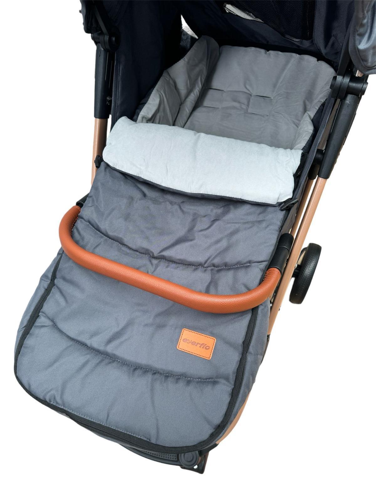 Carucior Sport L-Sun Jack, cu saculet de iarna inclus, geanta parinti si pliere compacta tip troller, culoare GRI - gogobaby.ro