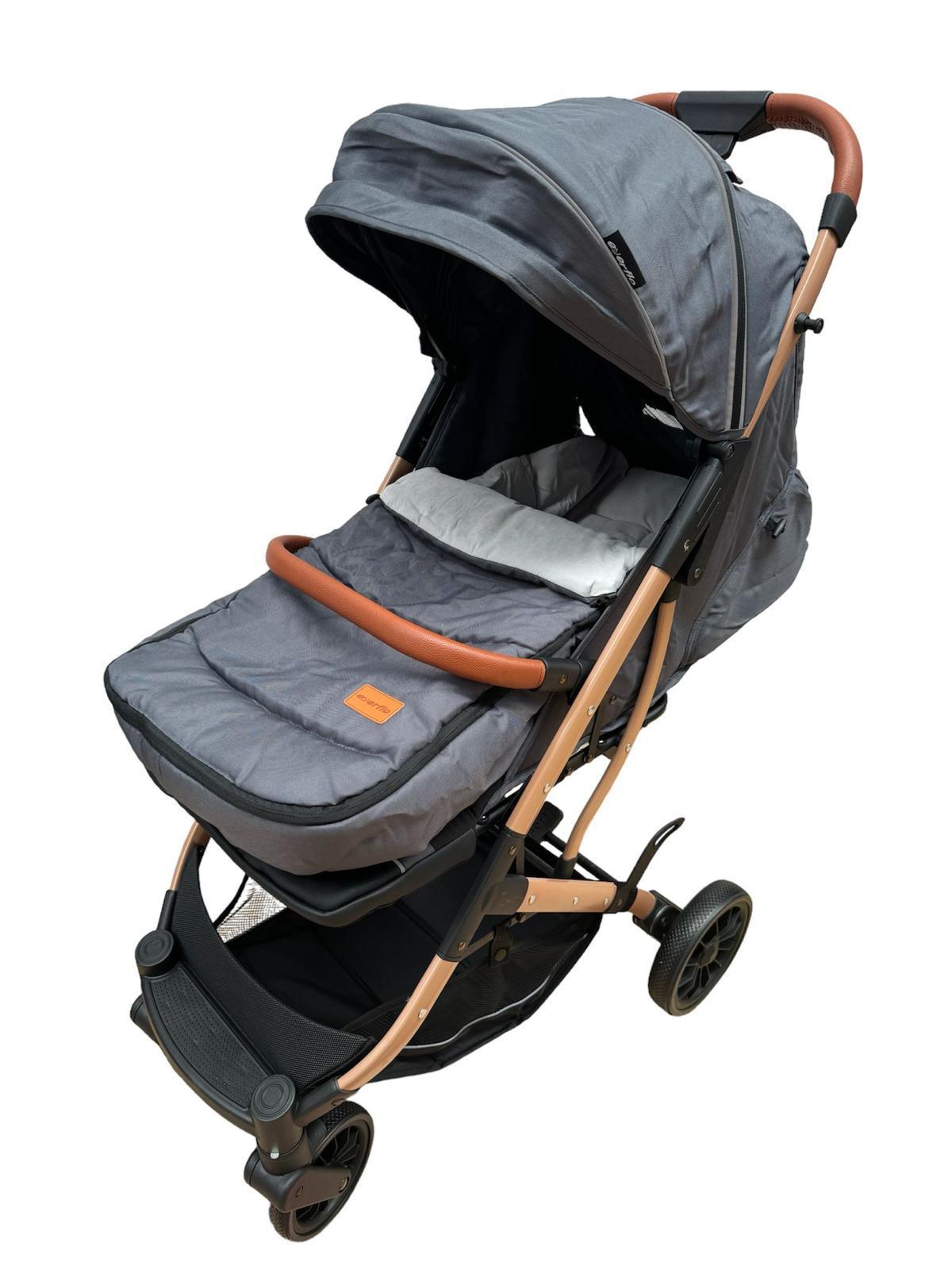 Carucior Sport L-Sun Jack, cu saculet de iarna inclus, geanta parinti si pliere compacta tip troller, culoare GRI - gogobaby.ro