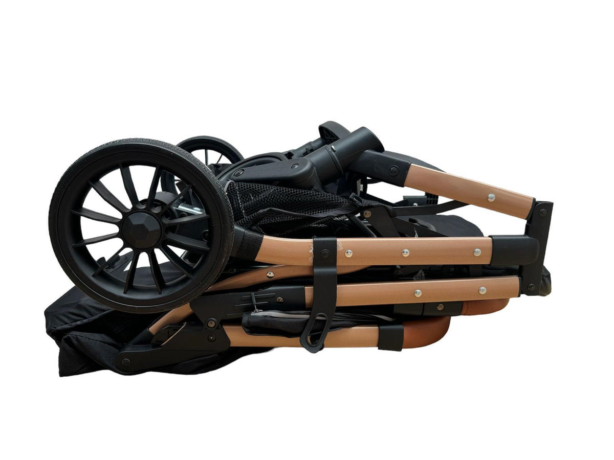 Carucior Sport L-Sun Jack, cu saculet de iarna inclus, geanta parinti si pliere compacta tip troller, culoare GRI - gogobaby.ro