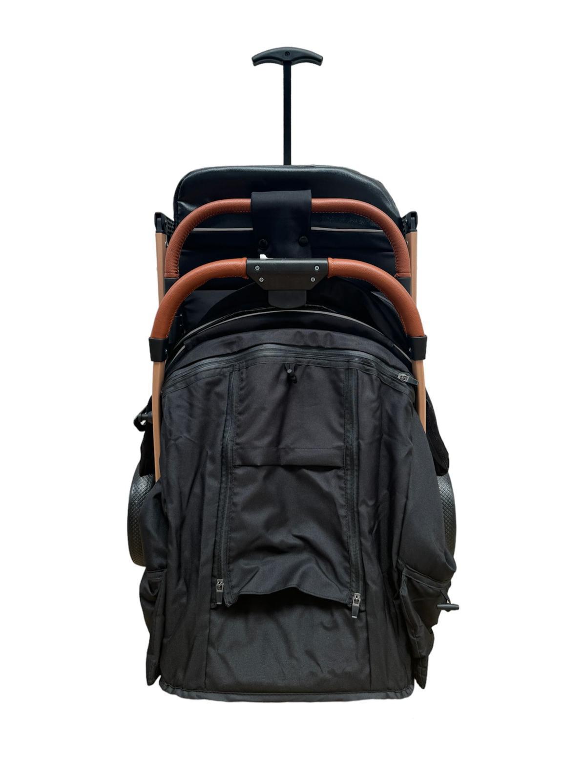 Carucior Sport L-Sun Jack, cu saculet de iarna inclus, geanta parinti si pliere compacta tip troller, culoare GRI - gogobaby.ro