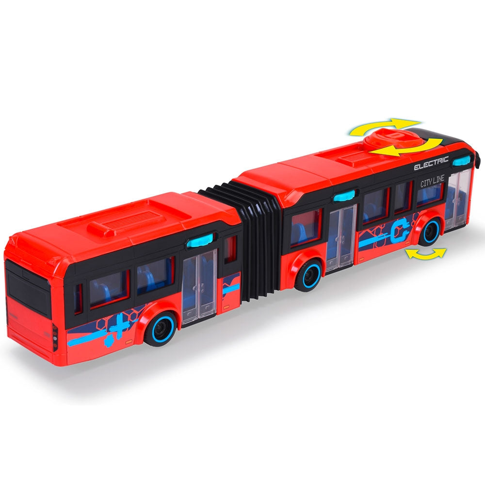 Autobuz Dickie Toys Volvo City Bus 40 cm rosu - gogobaby.ro