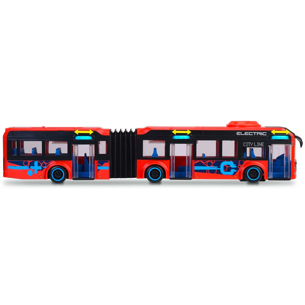 Autobuz Dickie Toys Volvo City Bus 40 cm rosu - gogobaby.ro