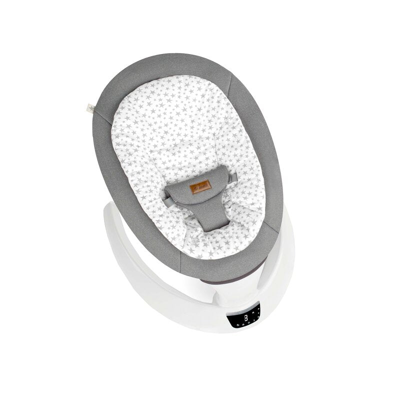 Balansoar electric, Jane, Moon, Cu 5 trepte de viteza, Timer, 12 melodii si 5 sunete ale naturii, Conform cu standardul european EN 12790:2023, Star - gogobaby.ro