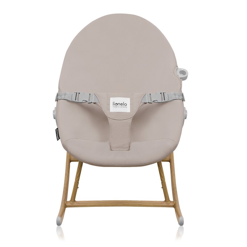Balansoar, Lionelo, Dalia, Inaltime reglabila in 2 pozitii, Cu husa detasabila, Bara de jucarii, Pana la 9 kg, Usor, 3.2 kg, Bej - gogobaby.ro