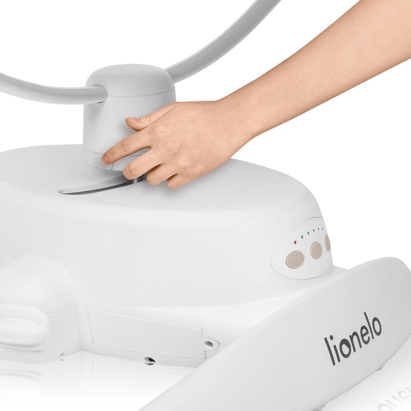 Balansoar, Lionelo, Iris, 2 in 1, Rotire 360 grade, Electric, Cu 3 moduri de leganare, Cu 5 trepte de viteza, Cu 3 pozitii de inclinare, 12 melodii, Silentios, Pana la 9 kg, Bej - gogobaby.ro
