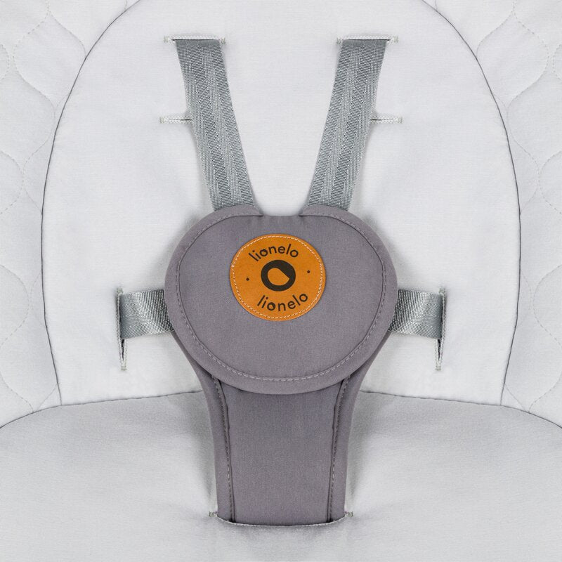 Balansoar, Lionelo, Mell, 2 in 1, Rotire 360 grade, Electric, Cu 3 moduri de leganare, Cu 5 trepte de viteza, Cu 3 pozitii de inclinare, Cu timer, 12 melodii si 2 sunete ale naturii, Pana la 9 kg, Gri - gogobaby.ro