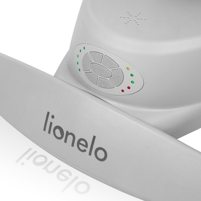 Balansoar, Lionelo, Mell, 2 in 1, Rotire 360 grade, Electric, Cu 3 moduri de leganare, Cu 5 trepte de viteza, Cu 3 pozitii de inclinare, Cu timer, 12 melodii si 2 sunete ale naturii, Pana la 9 kg, Gri - gogobaby.ro