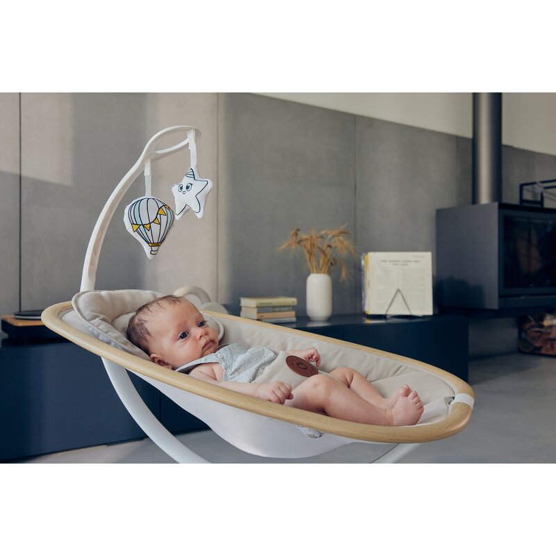 Balansoar si sezlong, Lionelo, Olivia, 2 in 1, Electric, Cu leganare 3D, 5 moduri de balansare in mai multe directii, Cu 13 melodii, Scaun pivotant la 180 grade, Reglabil, Cu arcada jucarii, Bej - gogobaby.ro