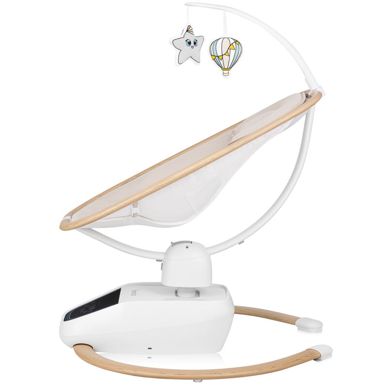 Balansoar si sezlong, Lionelo, Olivia, 2 in 1, Electric, Cu leganare 3D, 5 moduri de balansare in mai multe directii, Cu 13 melodii, Scaun pivotant la 180 grade, Reglabil, Cu arcada jucarii, Bej - gogobaby.ro