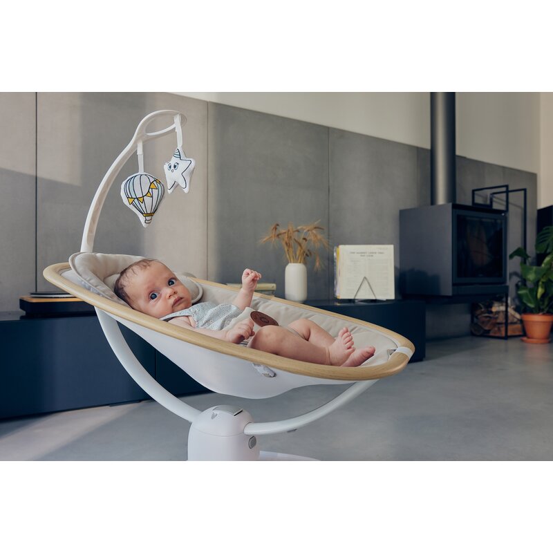 Balansoar si sezlong, Lionelo, Olivia, 2 in 1, Electric, Cu leganare 3D, 5 moduri de balansare in mai multe directii, Cu 13 melodii, Scaun pivotant la 180 grade, Reglabil, Cu arcada jucarii, Bej - gogobaby.ro