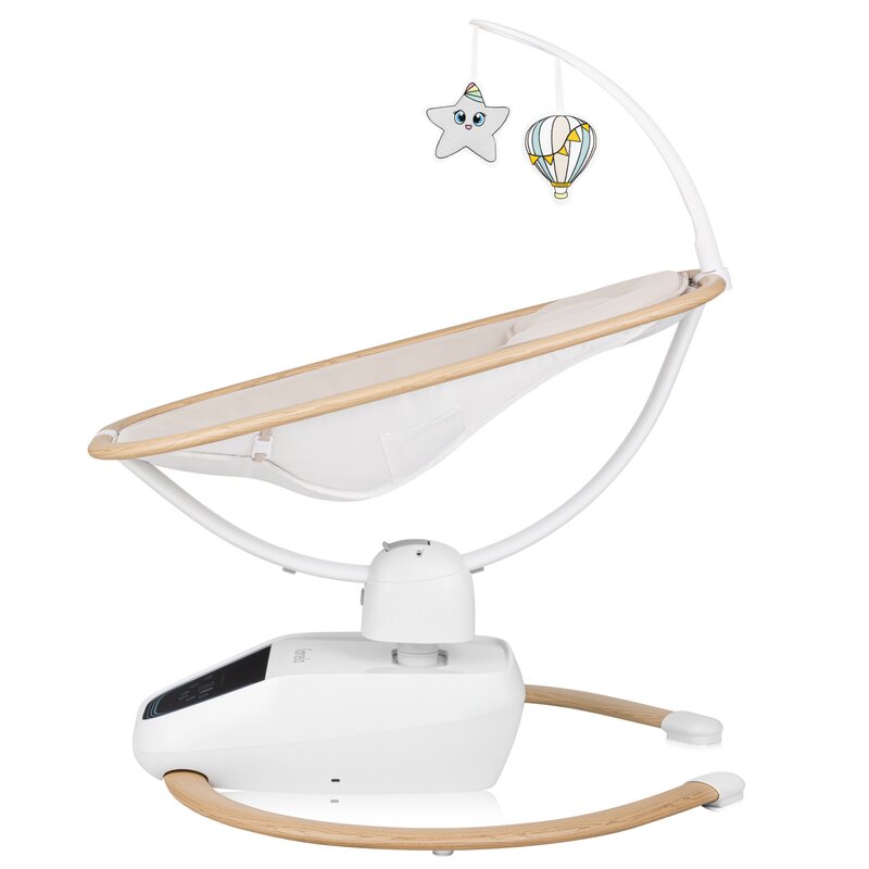 Balansoar si sezlong, Lionelo, Olivia, 2 in 1, Electric, Cu leganare 3D, 5 moduri de balansare in mai multe directii, Cu 13 melodii, Scaun pivotant la 180 grade, Reglabil, Cu arcada jucarii, Bej - gogobaby.ro