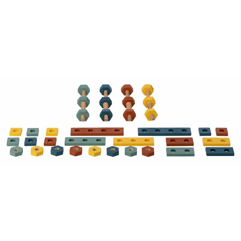 Banc de lucru, Free2Play, My first wooden Work Bench, Cu diverse unelte si accesorii, Pliabil, 55 x 28,5 x 85 cm, 36 luni+, Multicolor - gogobaby.ro