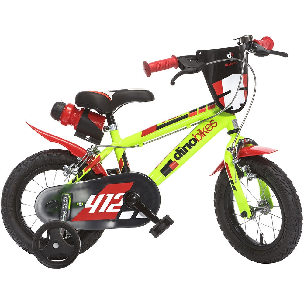 Bicicleta copii Dino Bikes 12' 412 galben - gogobaby.ro