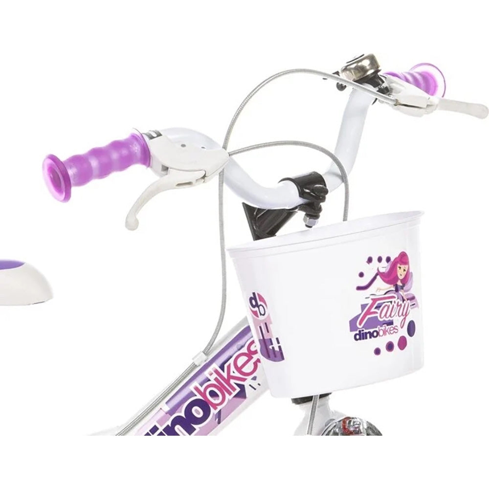 Bicicleta copii Dino Bikes 12' Fairy alb - gogobaby.ro