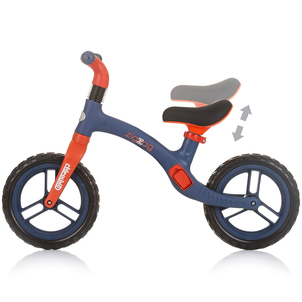 Bicicleta fara pedale Chipolino Zig Zag blue red - gogobaby.ro