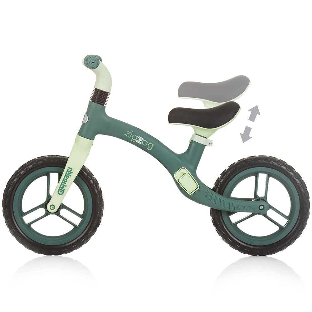 Bicicleta fara pedale Chipolino Zig Zag green - gogobaby.ro