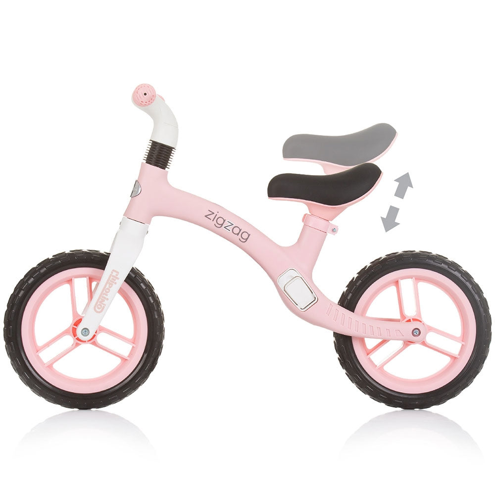 Bicicleta fara pedale Chipolino Zig Zag pink - gogobaby.ro