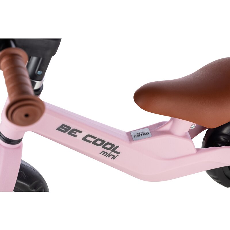 Bicicleta fara pedale, FreeON, Be Cool Mini, Cu ghidon si sa reglabile, Roti din EVA, Pana in 30 Kg, Roti 8 inch, 12 luni+, Roz - gogobaby.ro