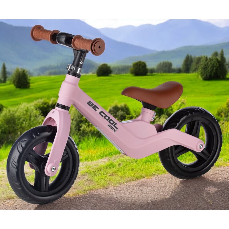 Bicicleta fara pedale, FreeON, Be Cool Mini, Cu ghidon si sa reglabile, Roti din EVA, Pana in 30 Kg, Roti 8 inch, 12 luni+, Roz - gogobaby.ro